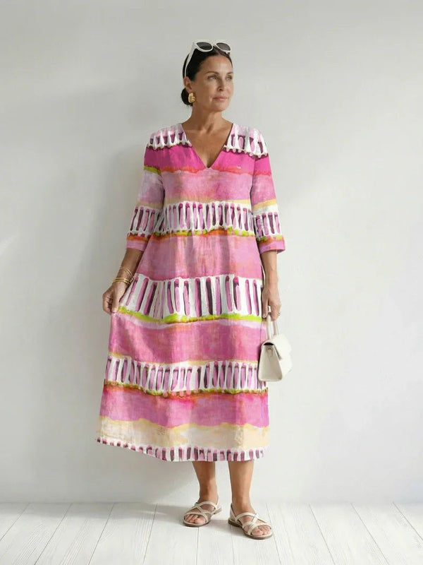 Midi Dress Women Relaxed Fit Casual
