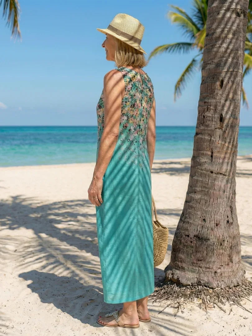 Sleeveless Midi Dress Women Relaxed Fit Casual Summer