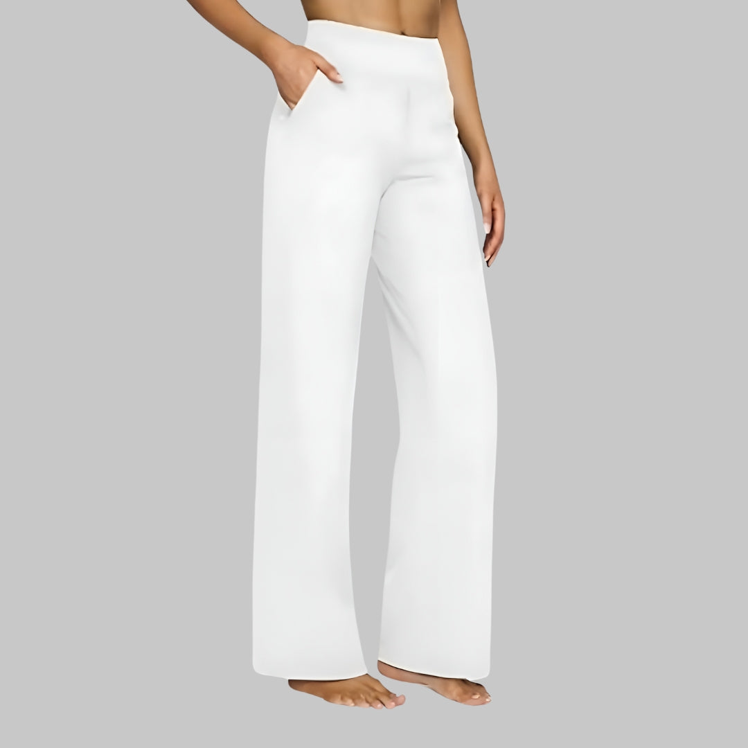 Elegant Straight Leg Trousers Women Regular Fit Casual