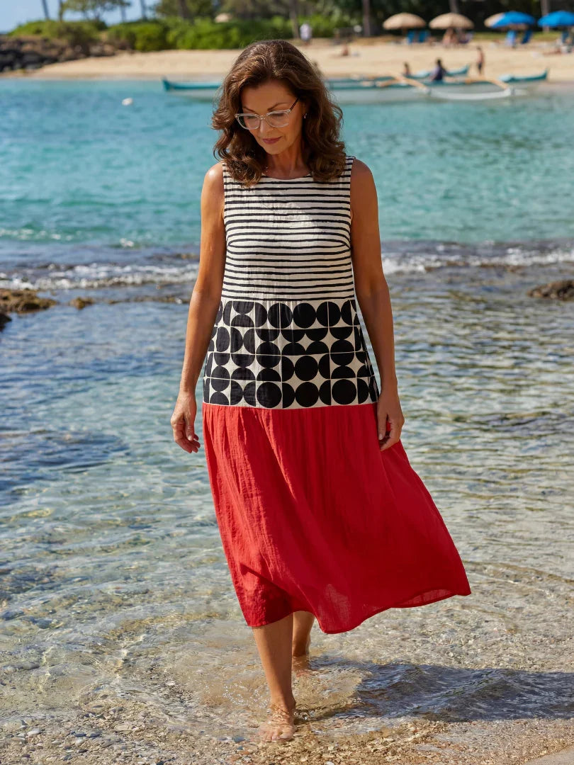 Midi Dress Women Relaxed Fit Casual Summer