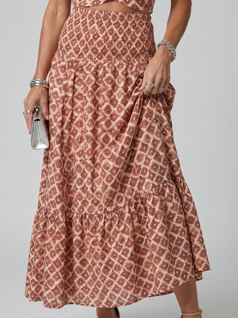 Midi Dress Women Defined Waist Casual Summer