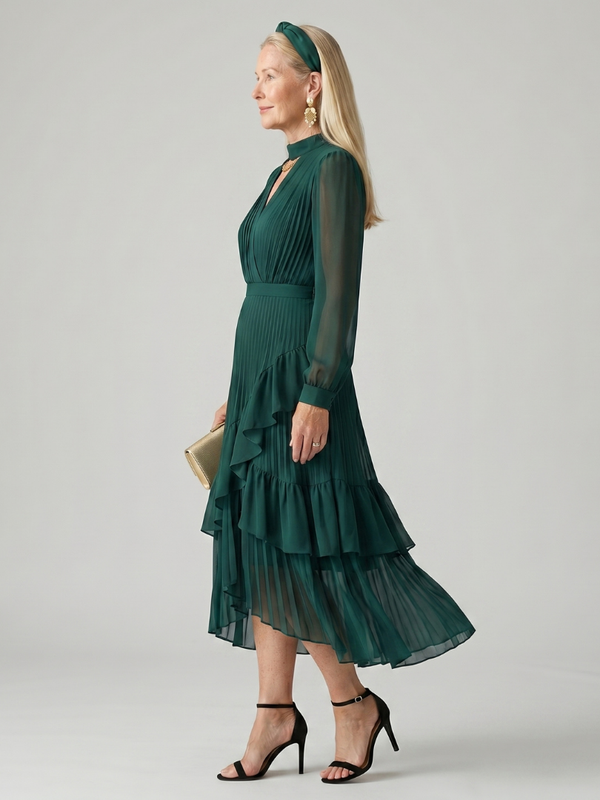 Midi Dress Women Relaxed Fit Casual
