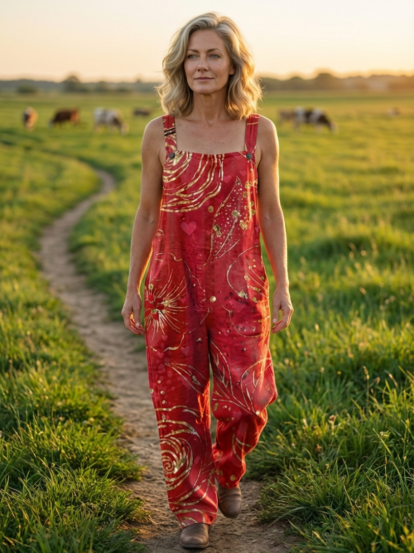 Jumpsuit Women Relaxed Fit Casual Comfortable