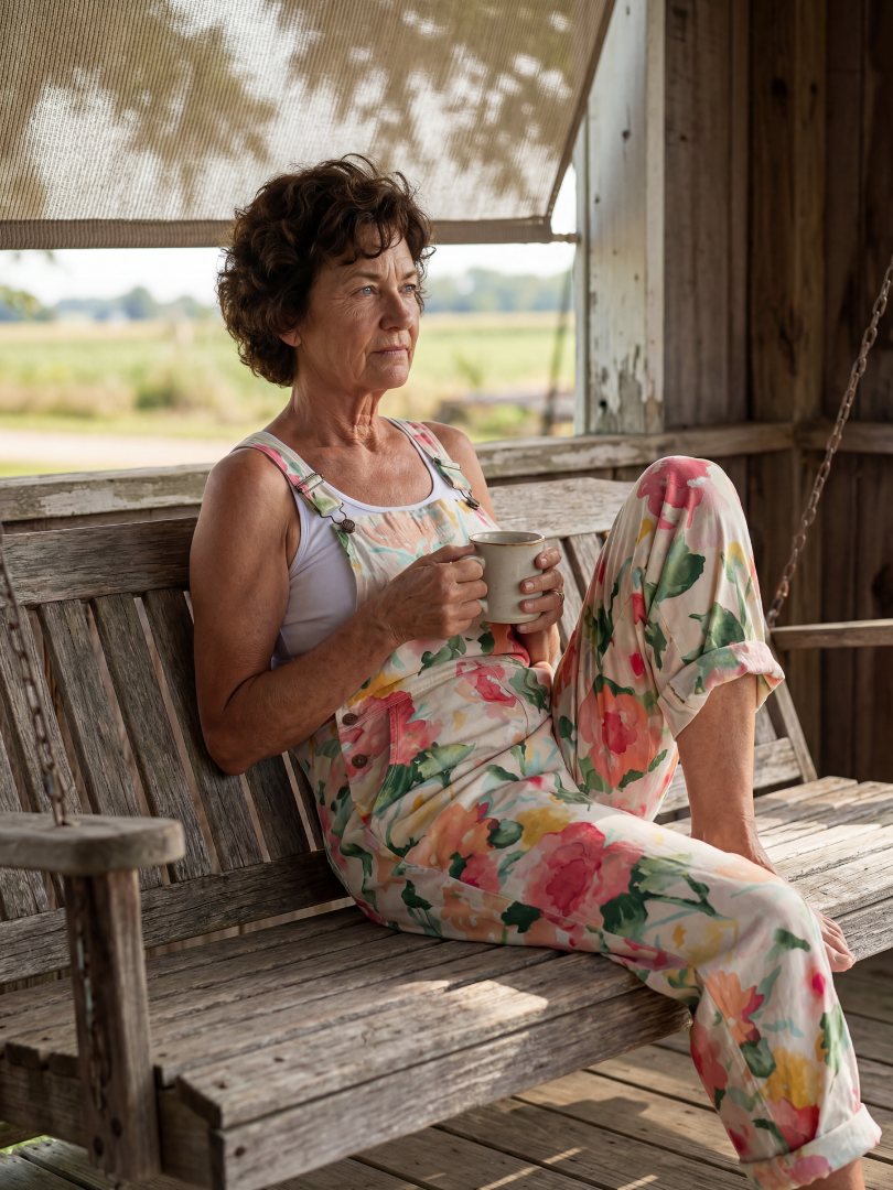 Floral Jumpsuit Women Relaxed Fit Casual