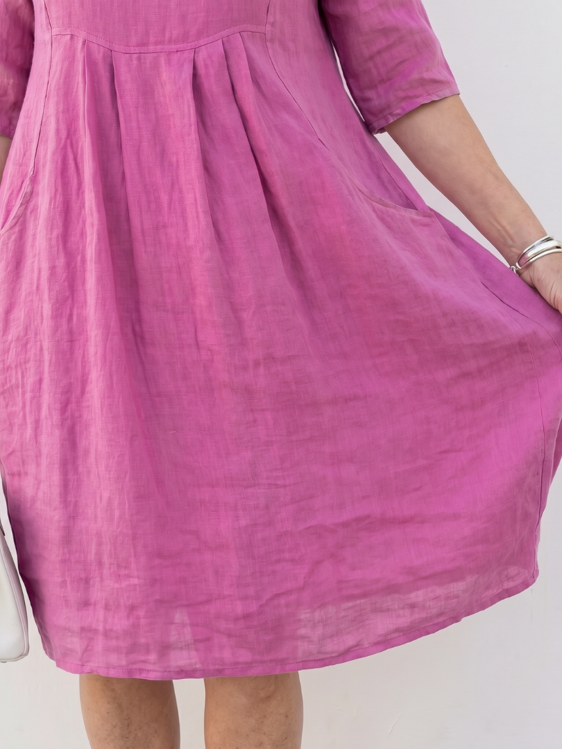 Knee Length Dress Women Relaxed Fit Casual