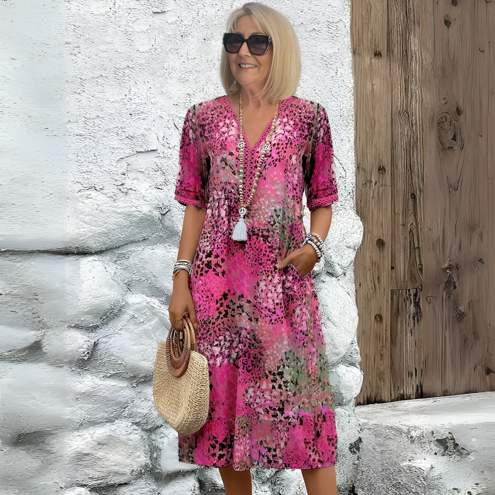 Midi Dress Women Relaxed Fit Casual Summer