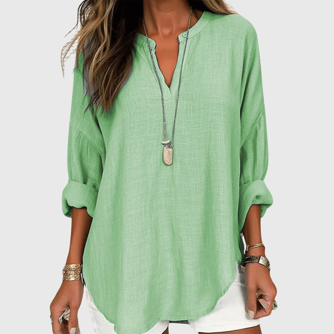 Flowy Beach Shirt Women Relaxed Fit Casual Summer