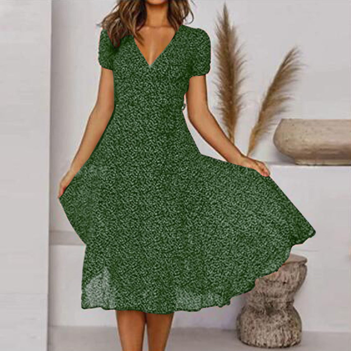 Summer Dress Women Regular Fit Casual