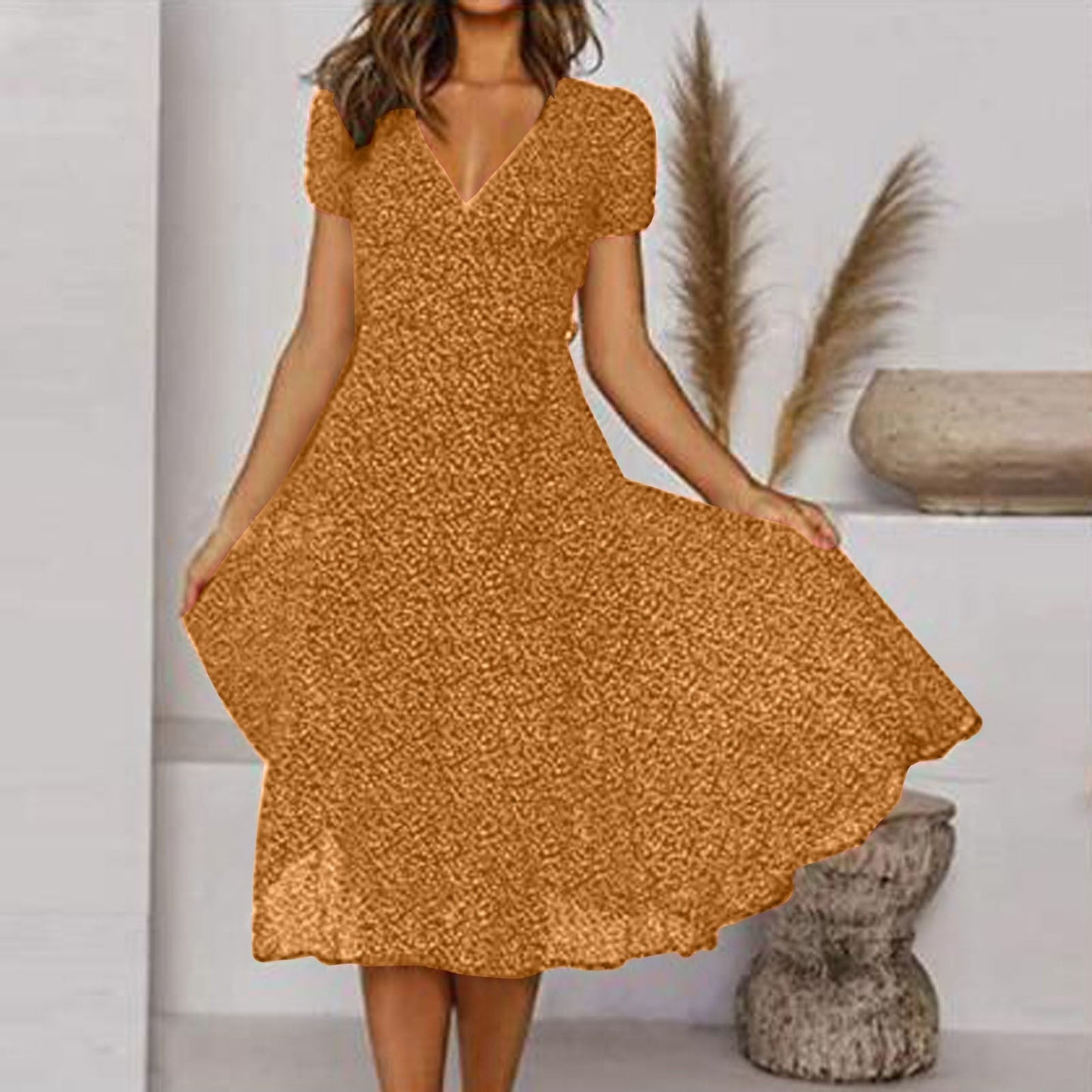 Summer Dress Women Regular Fit Casual