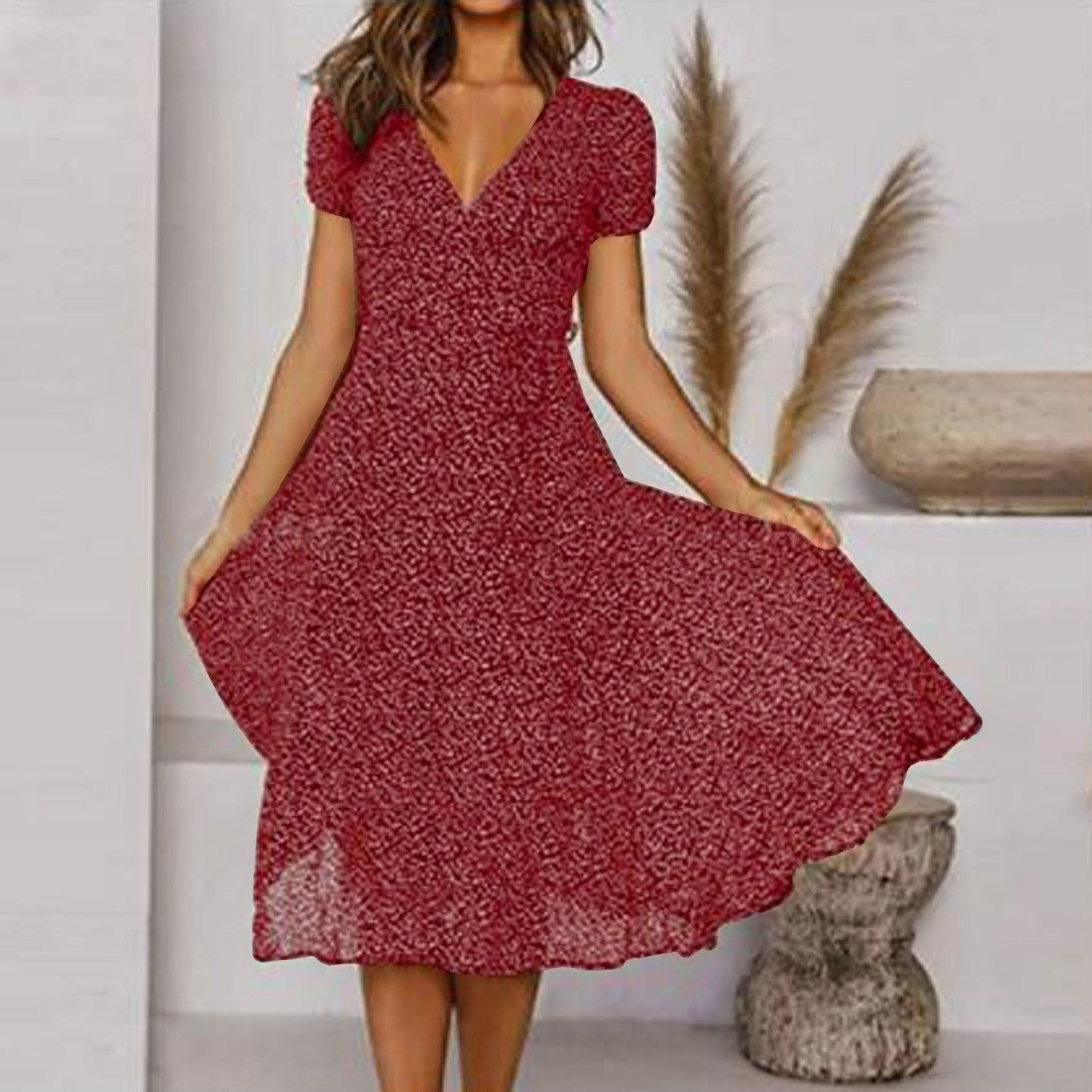 Summer Dress Women Regular Fit Casual