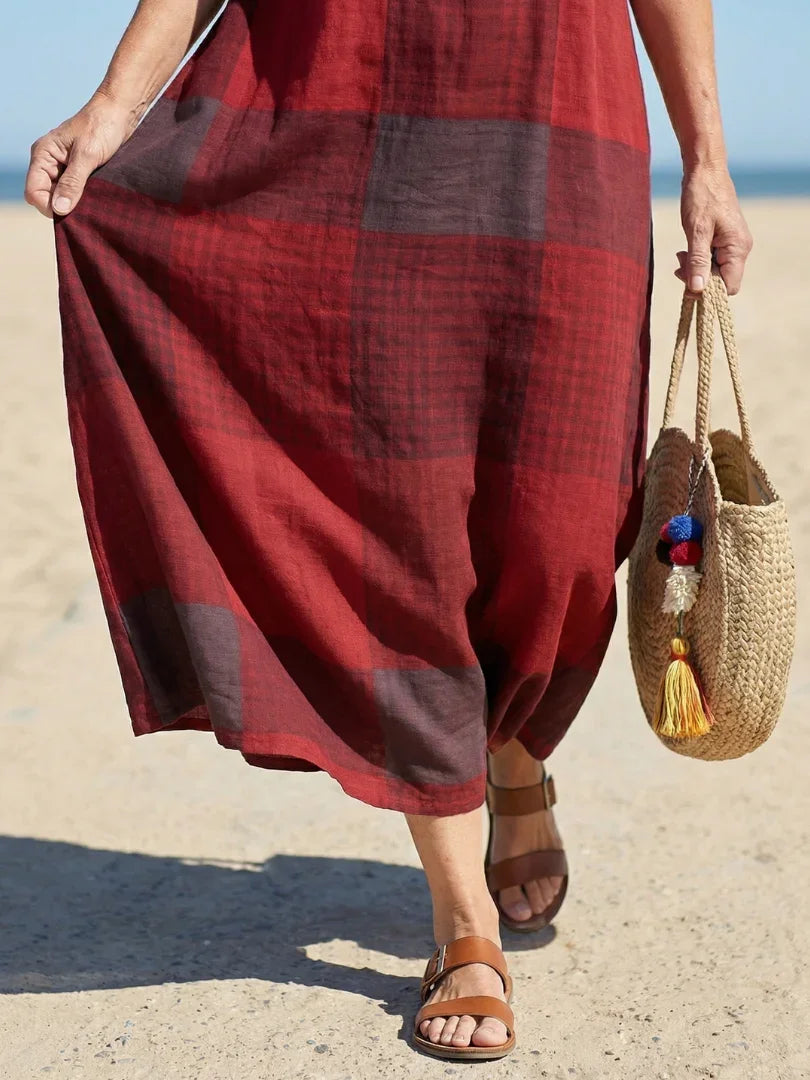 Midi Dress Women Relaxed Fit Casual