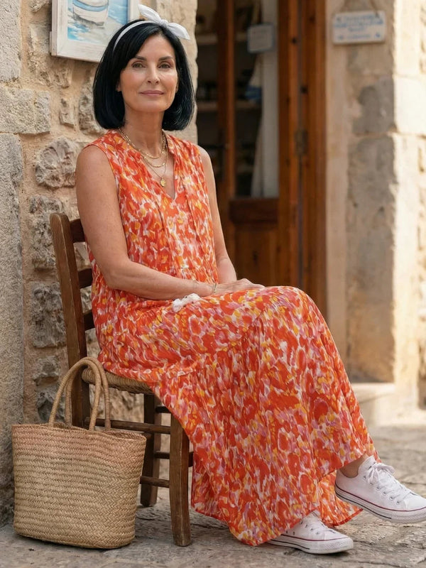 Midi Dress Women Relaxed Fit Casual Summer