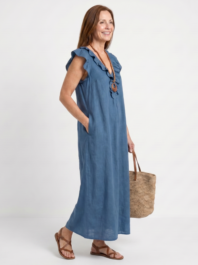 Sleeveless Midi Dress Women Relaxed Fit Casual