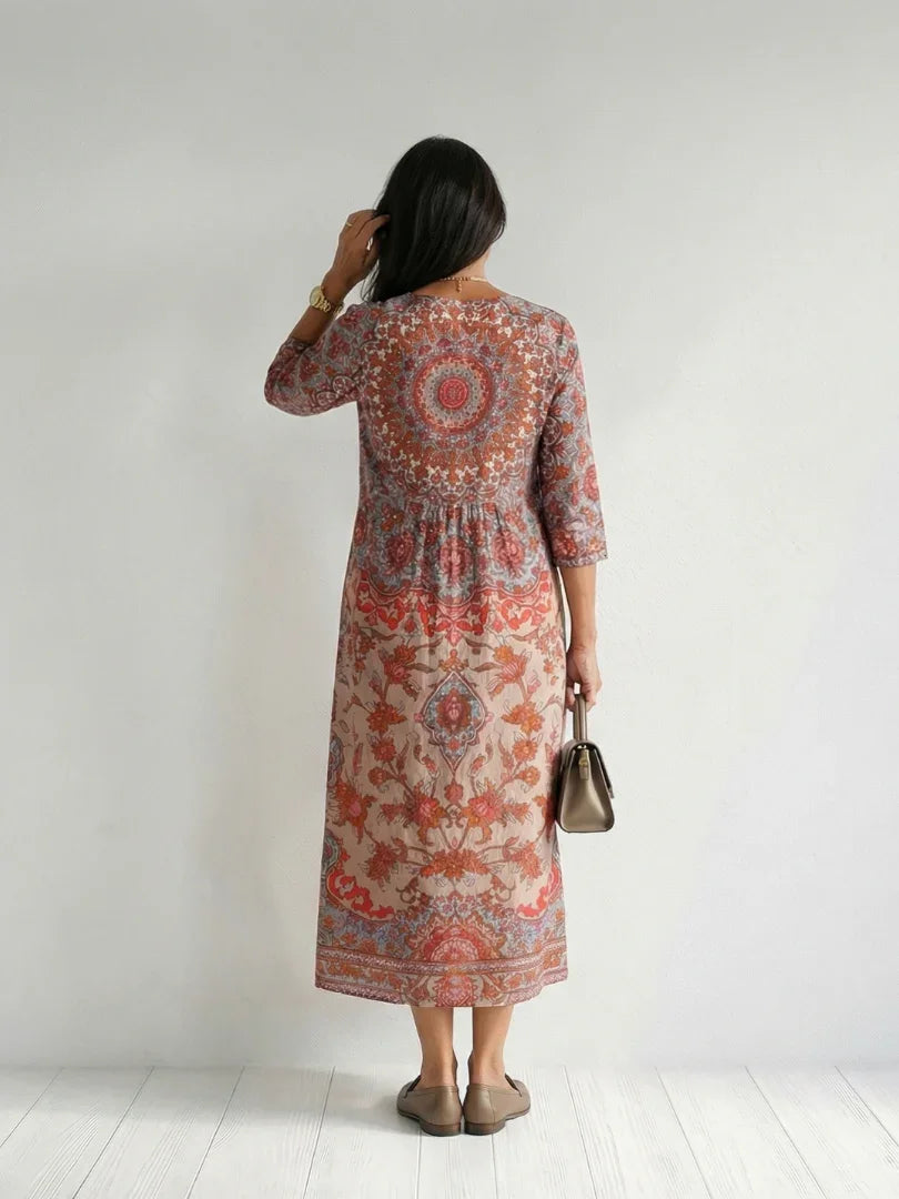 Midi Dress Women Relaxed Fit Casual