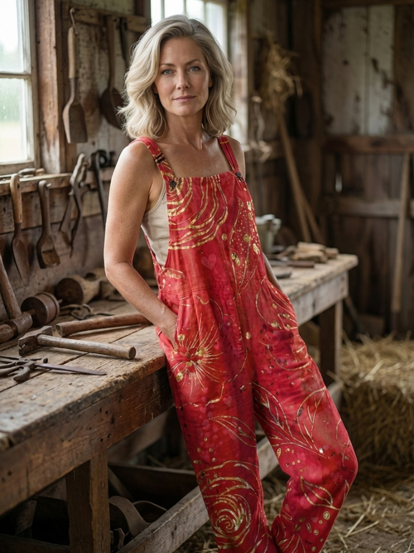 Jumpsuit Women Relaxed Fit Casual Comfortable