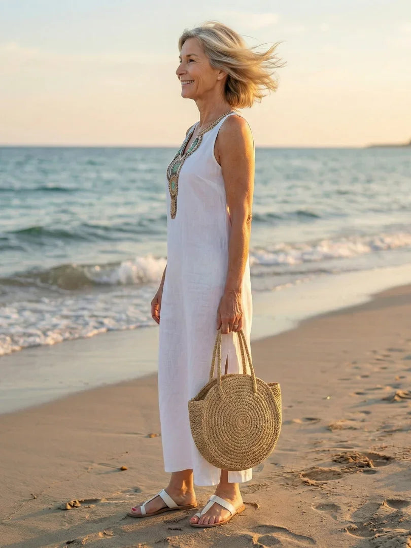 Midi Dress Women Relaxed Fit Casual Summer