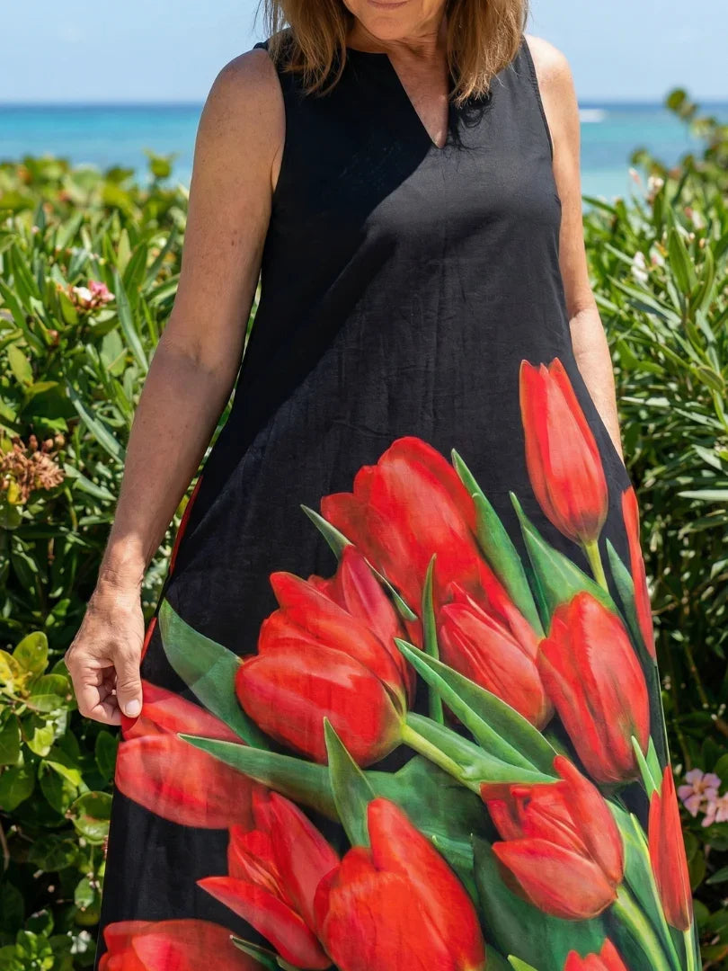 Maxi Dress Women Relaxed Fit Casual Summer