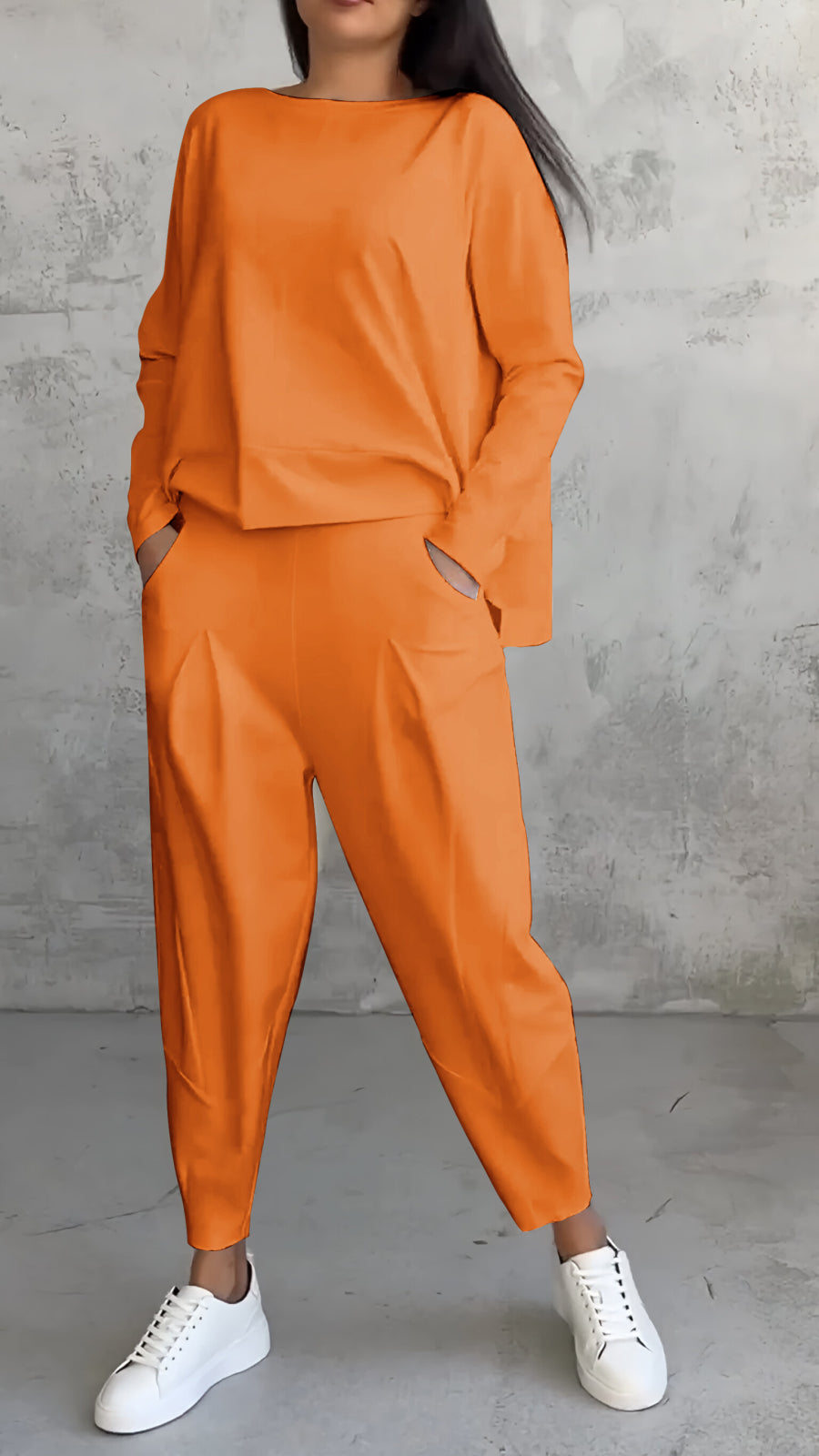 Two-Piece Set Women Relaxed Fit Casual Leisure