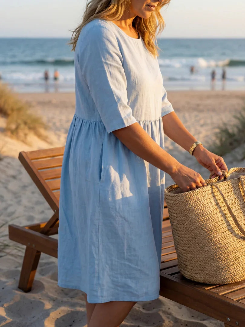 Midi Dress Women Relaxed Fit Casual Summer