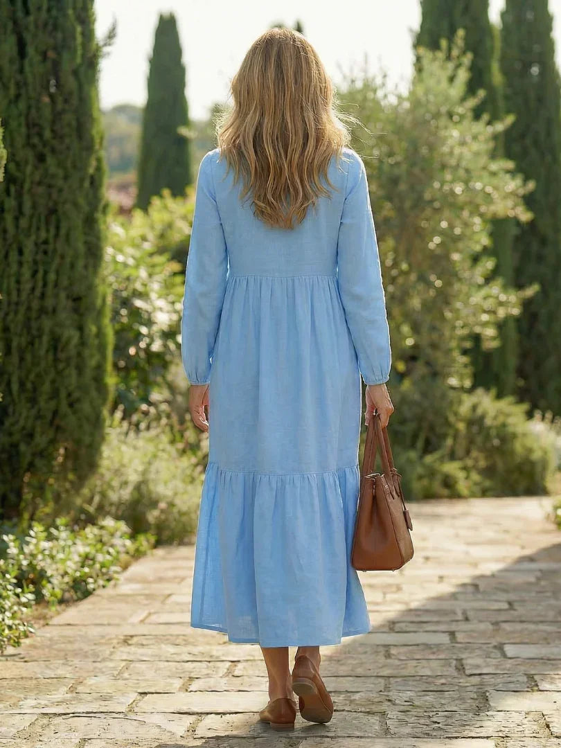 Midi Dress Women Relaxed Fit Casual Leisure