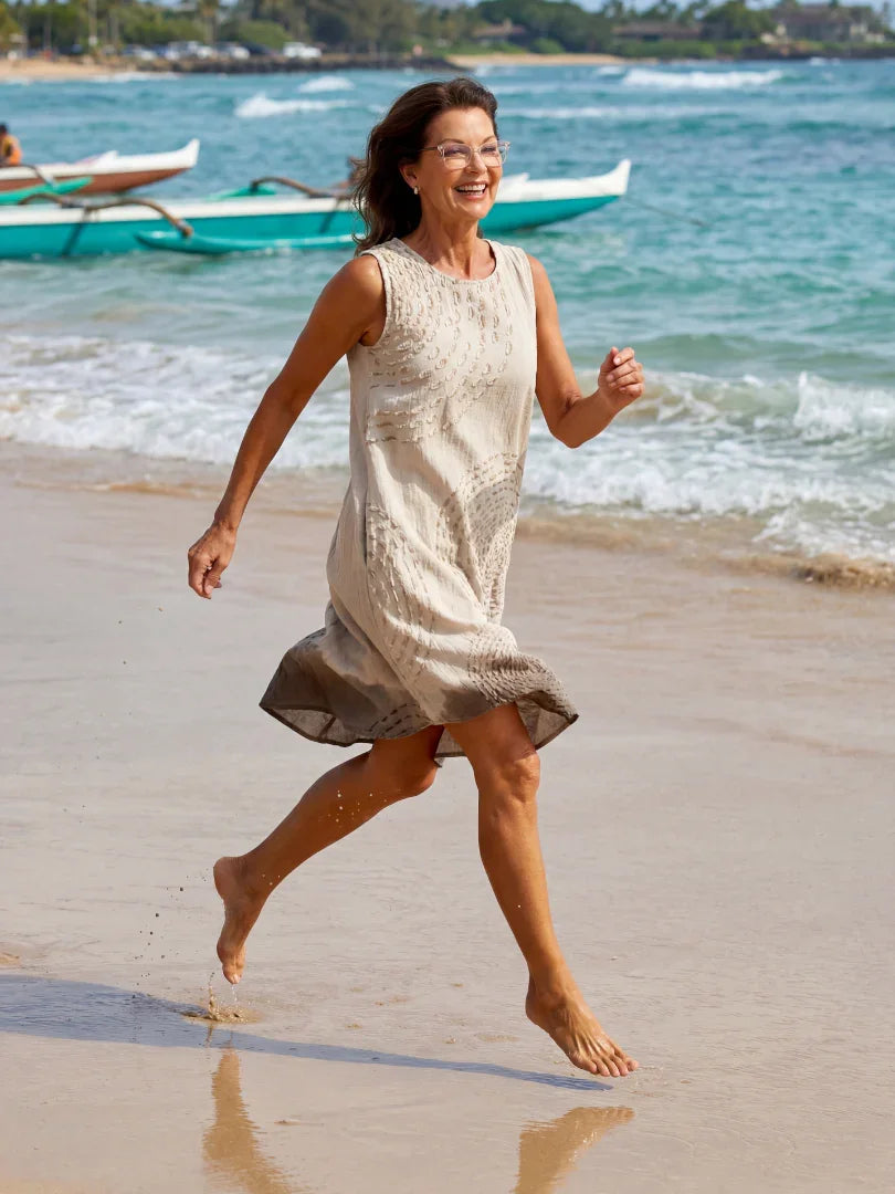Midi Dress Women Relaxed Fit Casual