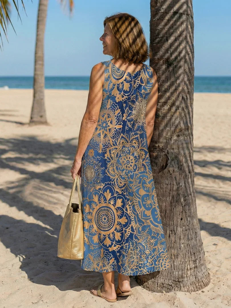 Midi Dress Women Relaxed Fit Casual Summer