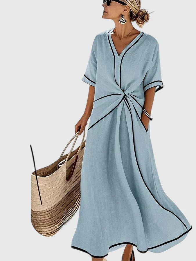 Elegant Dress Women Regular Fit Summer Casual