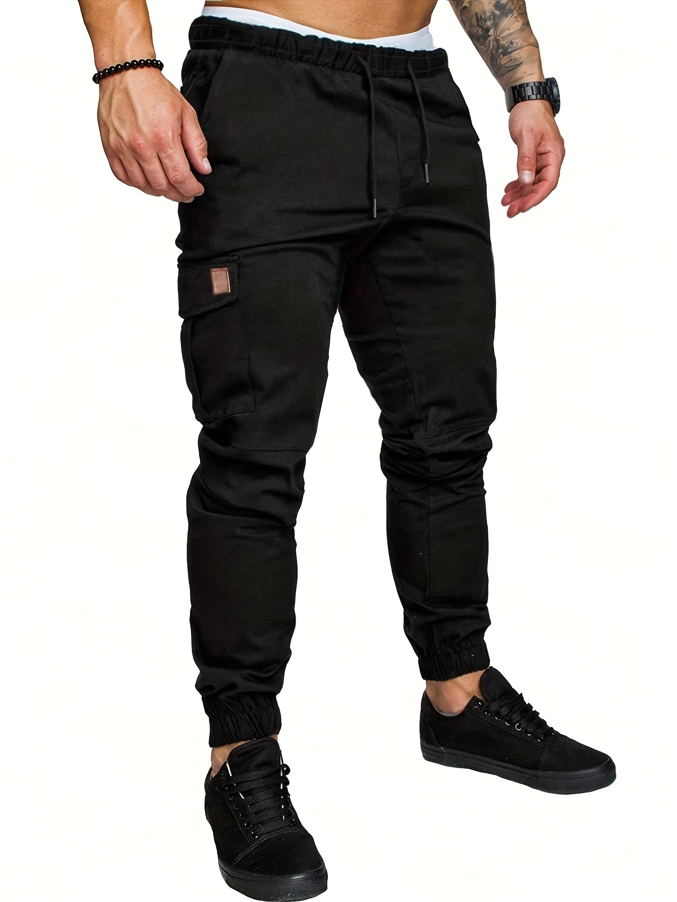 Cargo Joggers Men Tapered Fit Casual Everyday Wear