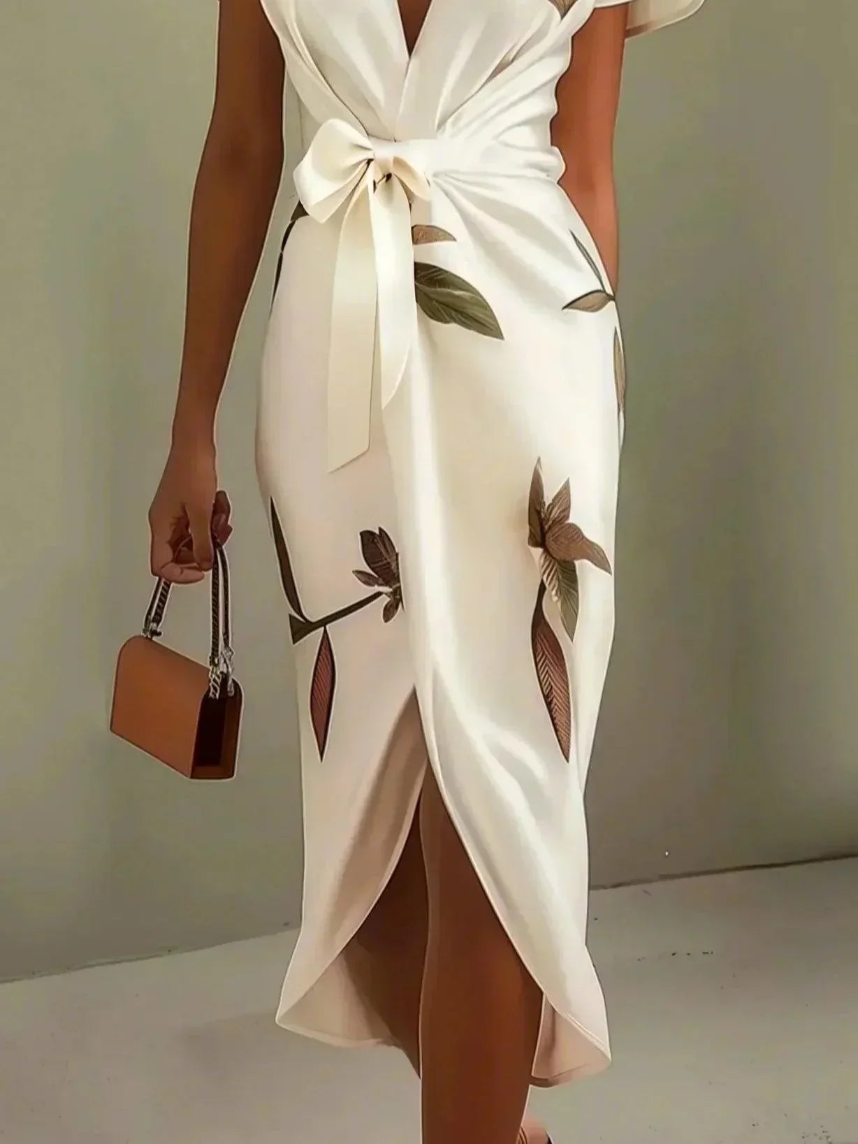 Wrap Dress Women Regular Fit Elegant Occasion