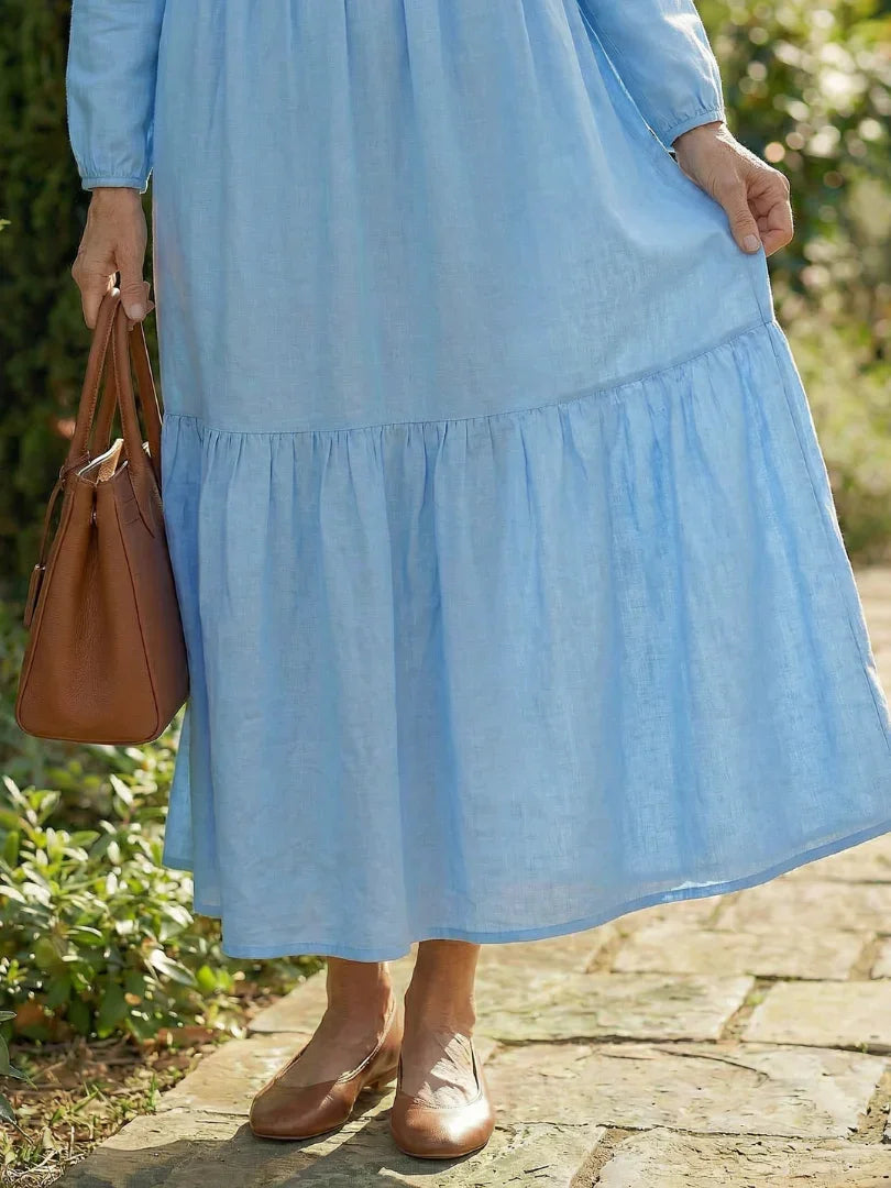 Midi Dress Women Relaxed Fit Casual Leisure
