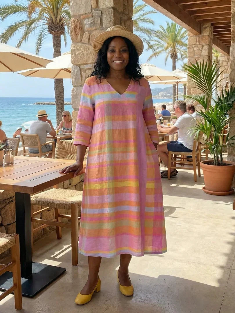Midi Dress Women Relaxed Fit Casual