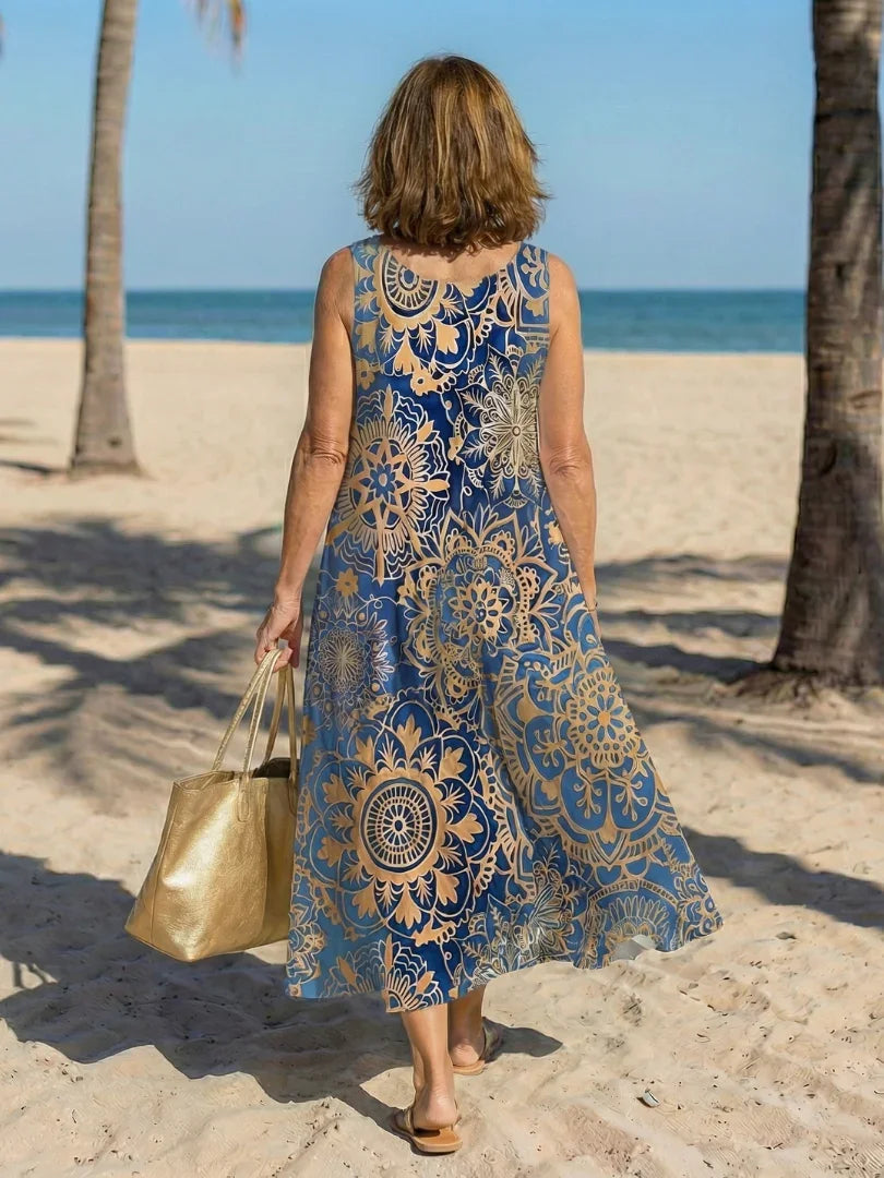 Midi Dress Women Relaxed Fit Casual Summer