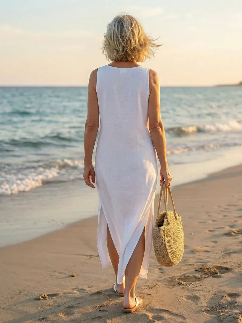 Midi Dress Women Relaxed Fit Casual Summer
