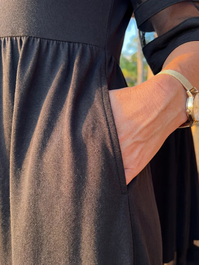 Midi Dress Women Relaxed Fit Casual Evening