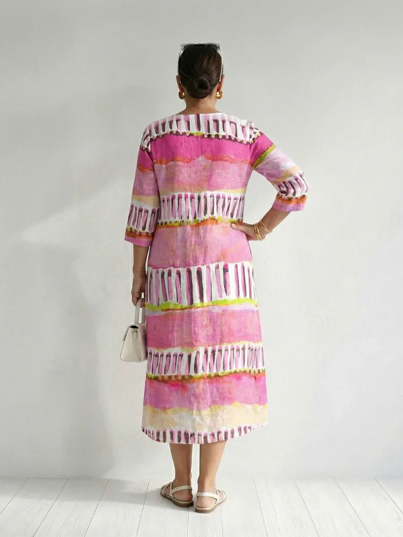Midi Dress Women Relaxed Fit Casual
