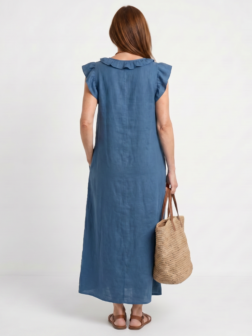 Sleeveless Midi Dress Women Relaxed Fit Casual