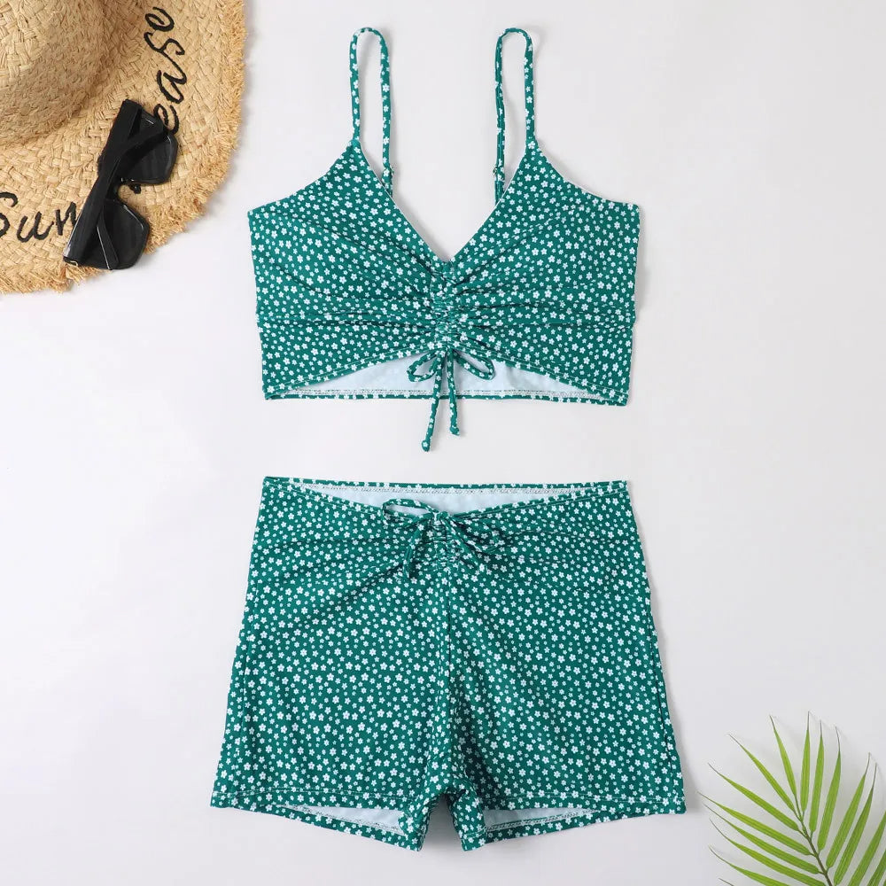 Floral Bikini Women Slim Fit Summer Casual