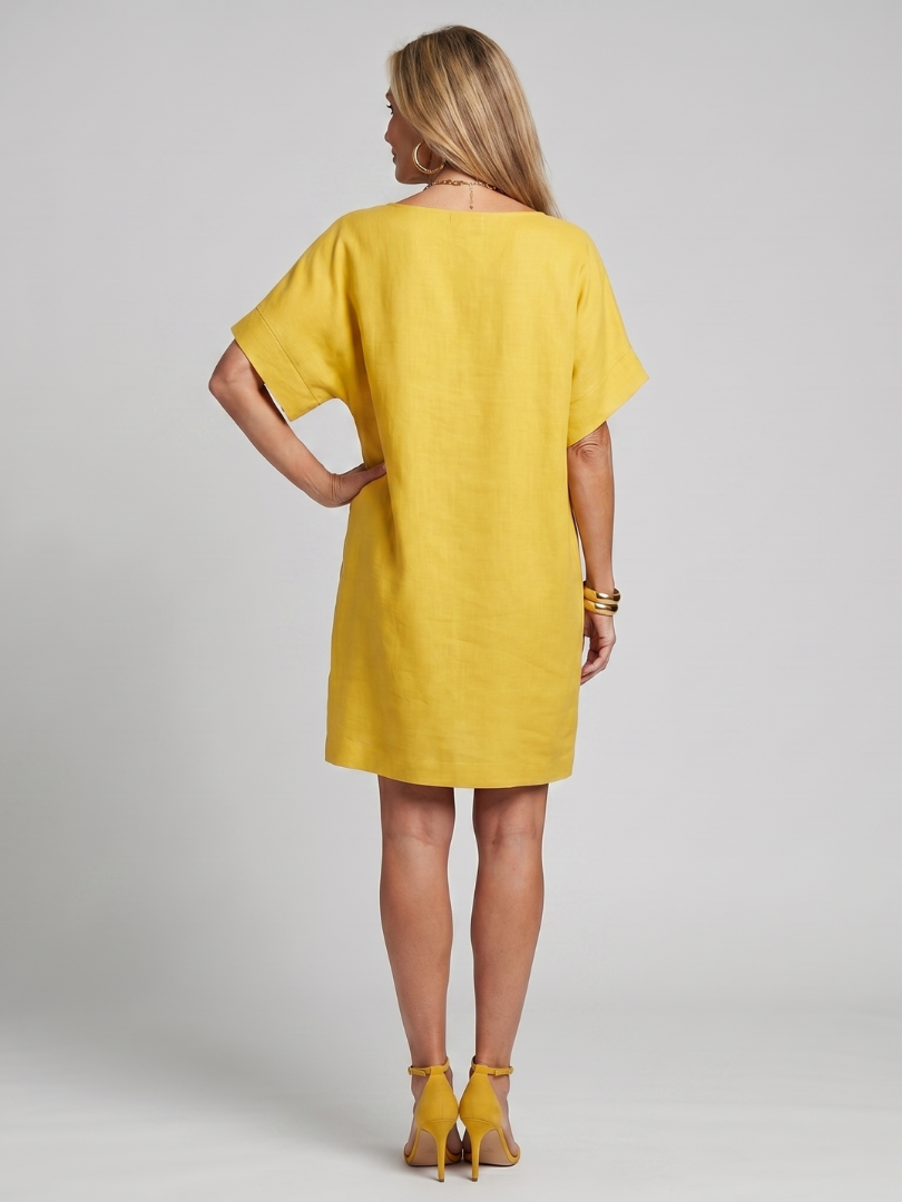 Knee Length Dress Women Relaxed Fit Casual