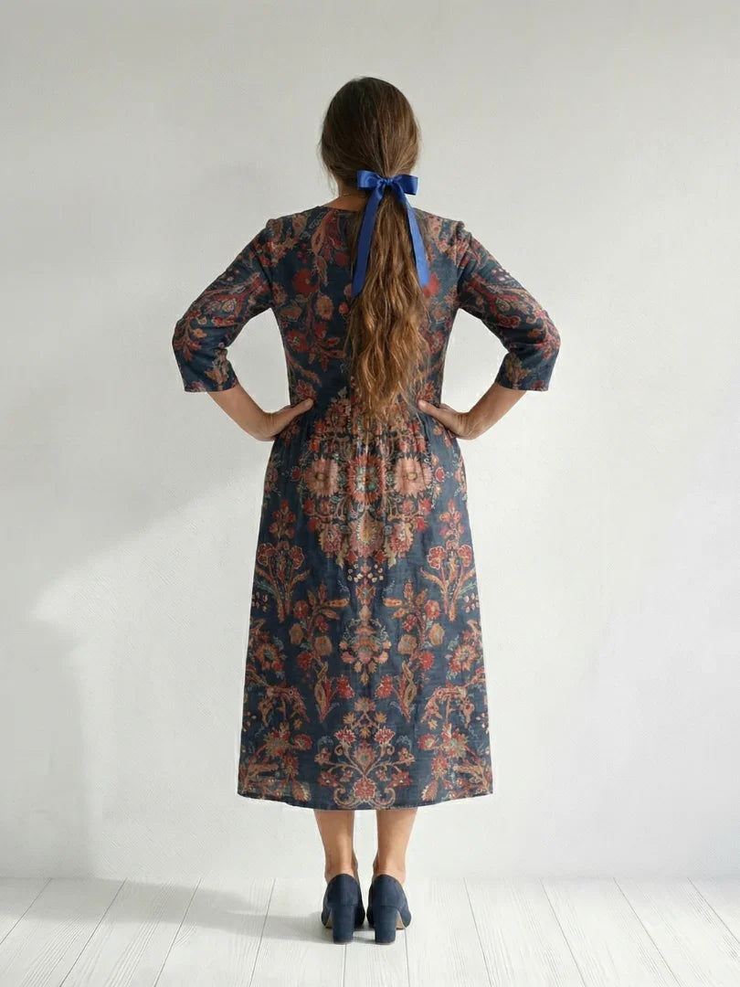 Midi Dress Women Relaxed Fit Casual