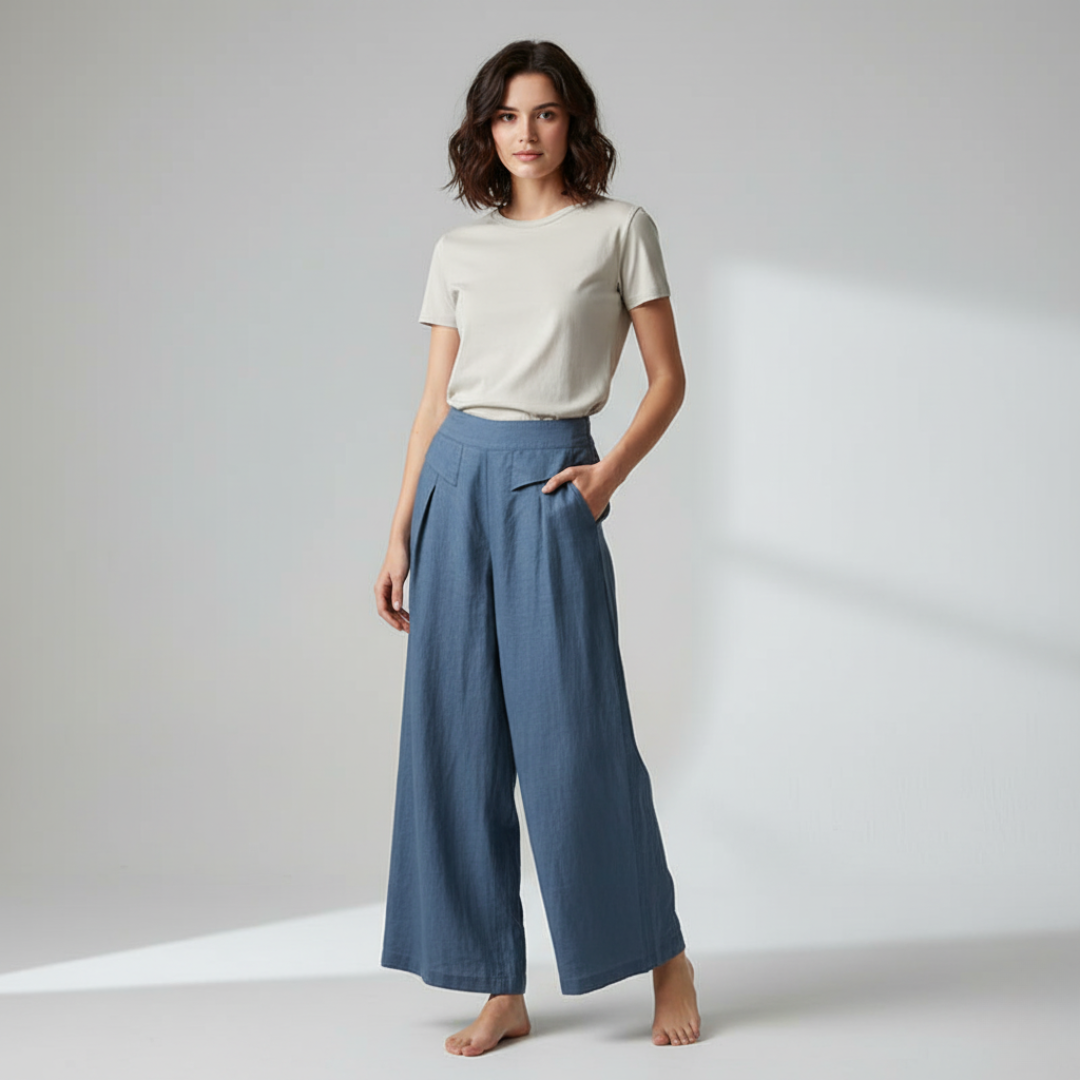 Wide Leg Trousers Women Relaxed Fit Casual