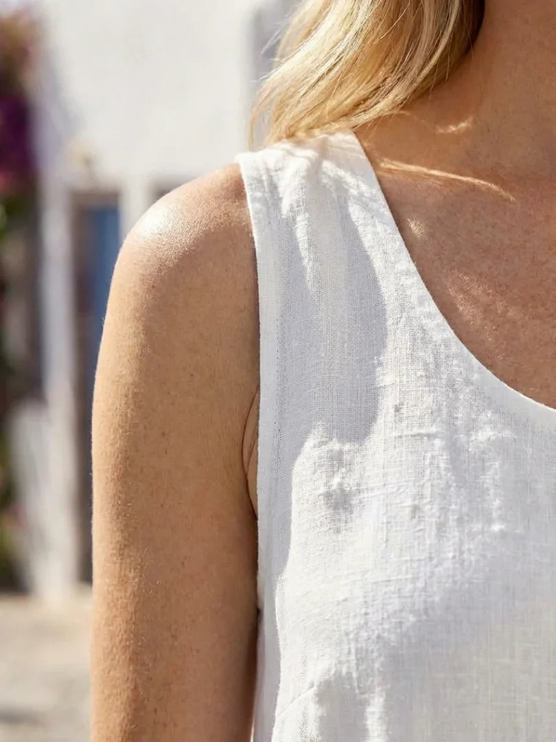 Midi Dress Women Relaxed Fit Casual Sleeveless Summer