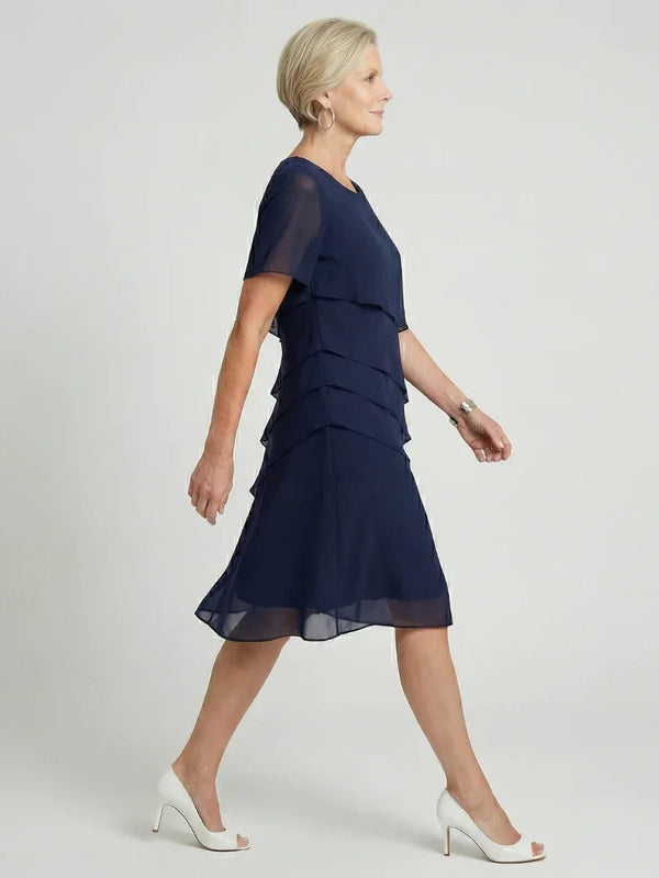 Knee Length Dress Women Relaxed Fit Casual