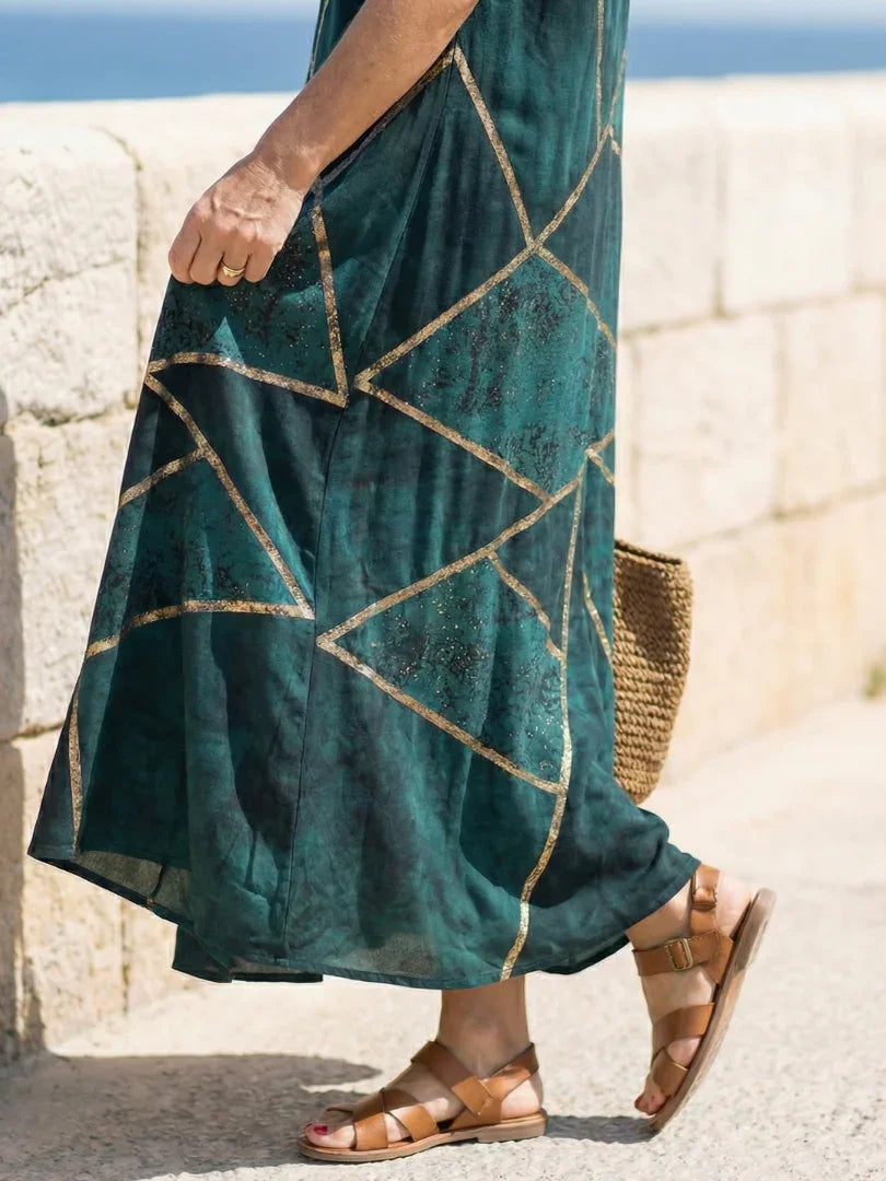 Midi Dress Women Relaxed Fit Casual