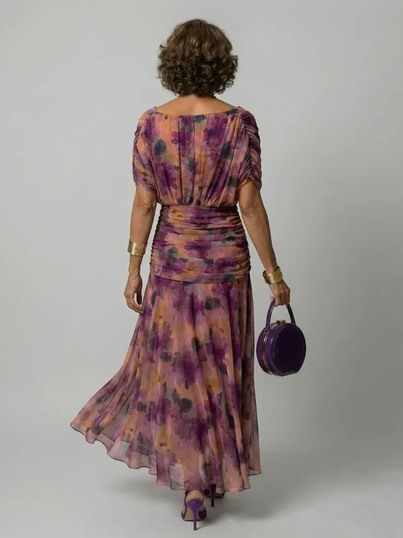 Off Shoulder Midi Dress Women Relaxed Fit Casual Summer