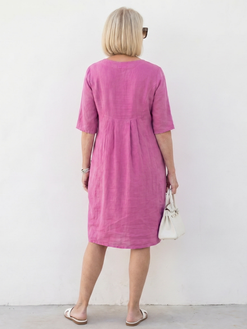 Knee Length Dress Women Relaxed Fit Casual