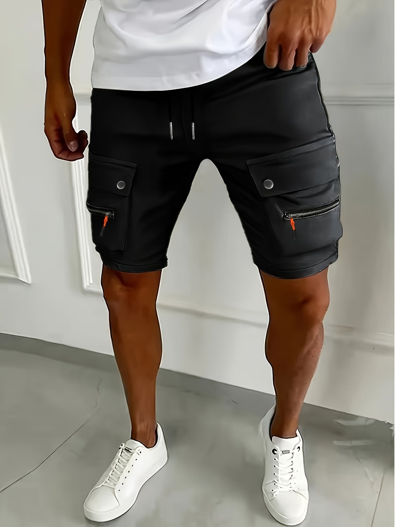 Utility Shorts Men Sporty Fit Casual