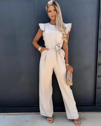 Wide-Leg Jumpsuit Women Regular Fit Formal Occasion