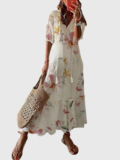 Summer Dress Women Regular Fit Casual Boho Vintage