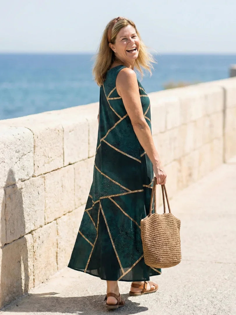 Midi Dress Women Relaxed Fit Casual