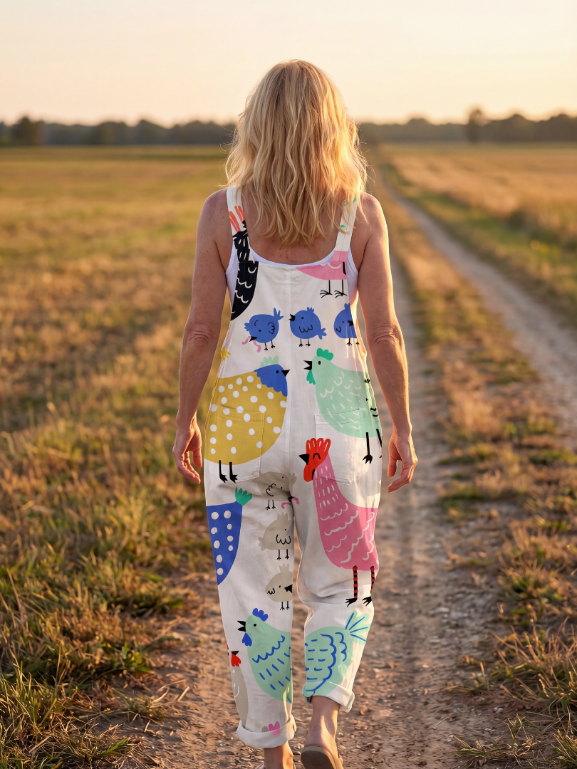 Sleeveless Jumpsuit Women Relaxed Fit Casual